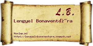 Lengyel Bonaventúra névjegykártya